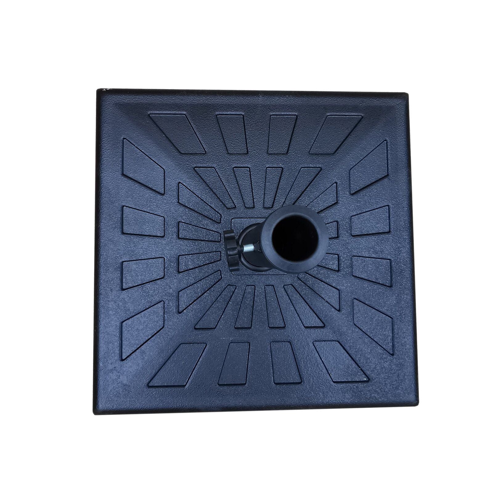 42 Pound Square Resin Umbrella Base - Black - Premium Umbrellas & Canopies from Gather Craft - Just $100! Shop now at brett interiors