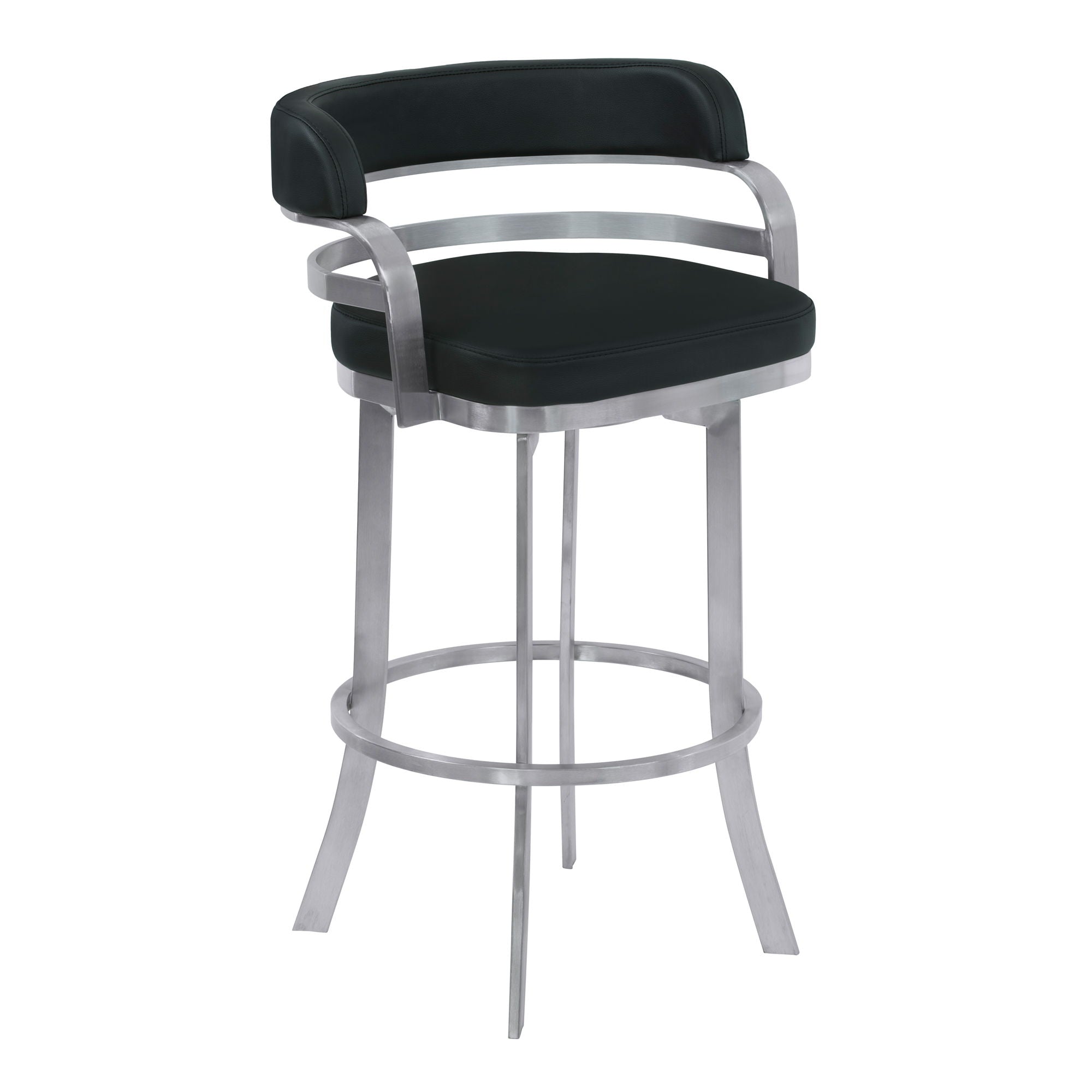 Prinz - Steel Bar Stool - Premium Counter Height (24"-27") from Armen Living - Just $450! Shop now at brett interiors