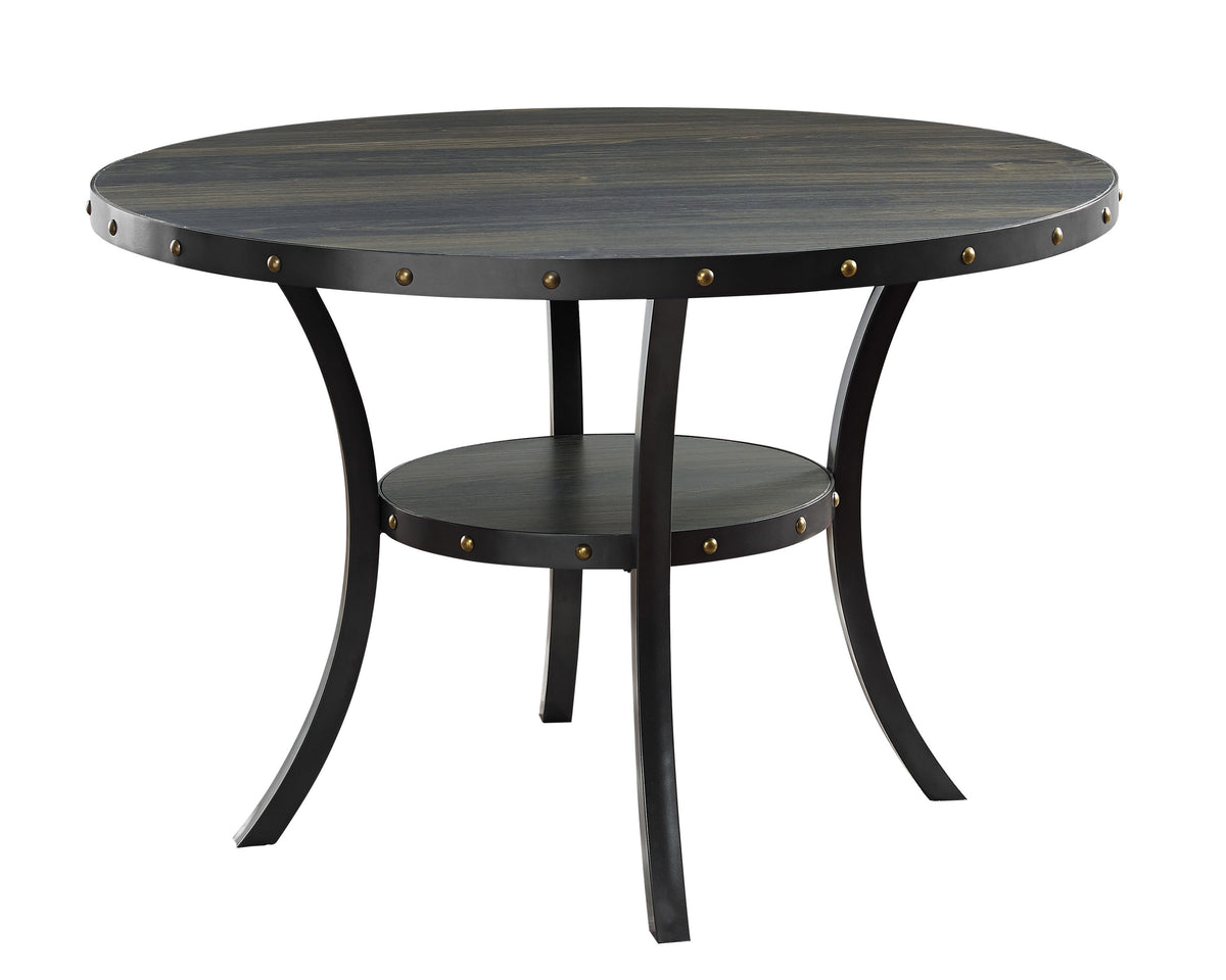 Crispin - Round Dining Table - Smoke - Wood - Premium Dining Tables from New Classic - Just $322.50! Shop now at brett interiors