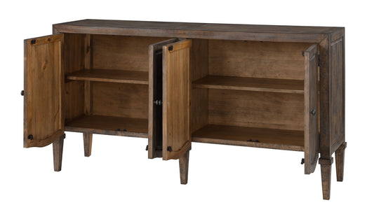 Barnaby - Four Door Credenza - Camelia Textured Brown - Premium Credenzas from Coast2Coast Home - Just $4125! Shop now at brett interiors