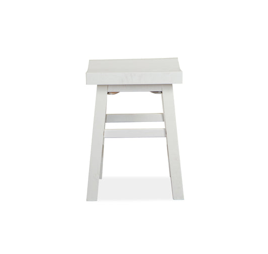 Heron Cove - Stool - Chalk White - Premium Counter Height (24"-27") from Magnussen Furniture - Just $197.50! Shop now at brett interiors