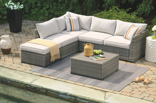 Cherry Point - Gray - 4 Pc. - Lounge Set - Premium 4 Piece Outdoor Sets from Ashley Furniture - Just $1741.88! Shop now at brett interiors