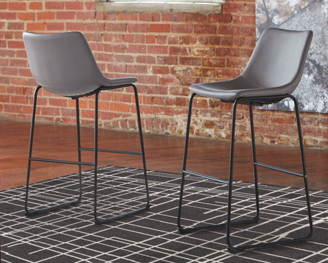 Centiar - Upholstered Barstool (Set of 2) - Premium Stool Sets from Signature Design by Ashley® - Just $265.65! Shop now at brett interiors