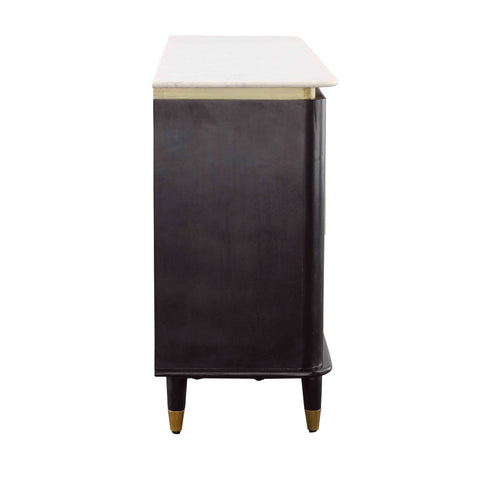 Carlyle - Four Door Credenza - Black / Gold - Premium Credenzas from Coast2Coast Home - Just $4125! Shop now at brett interiors