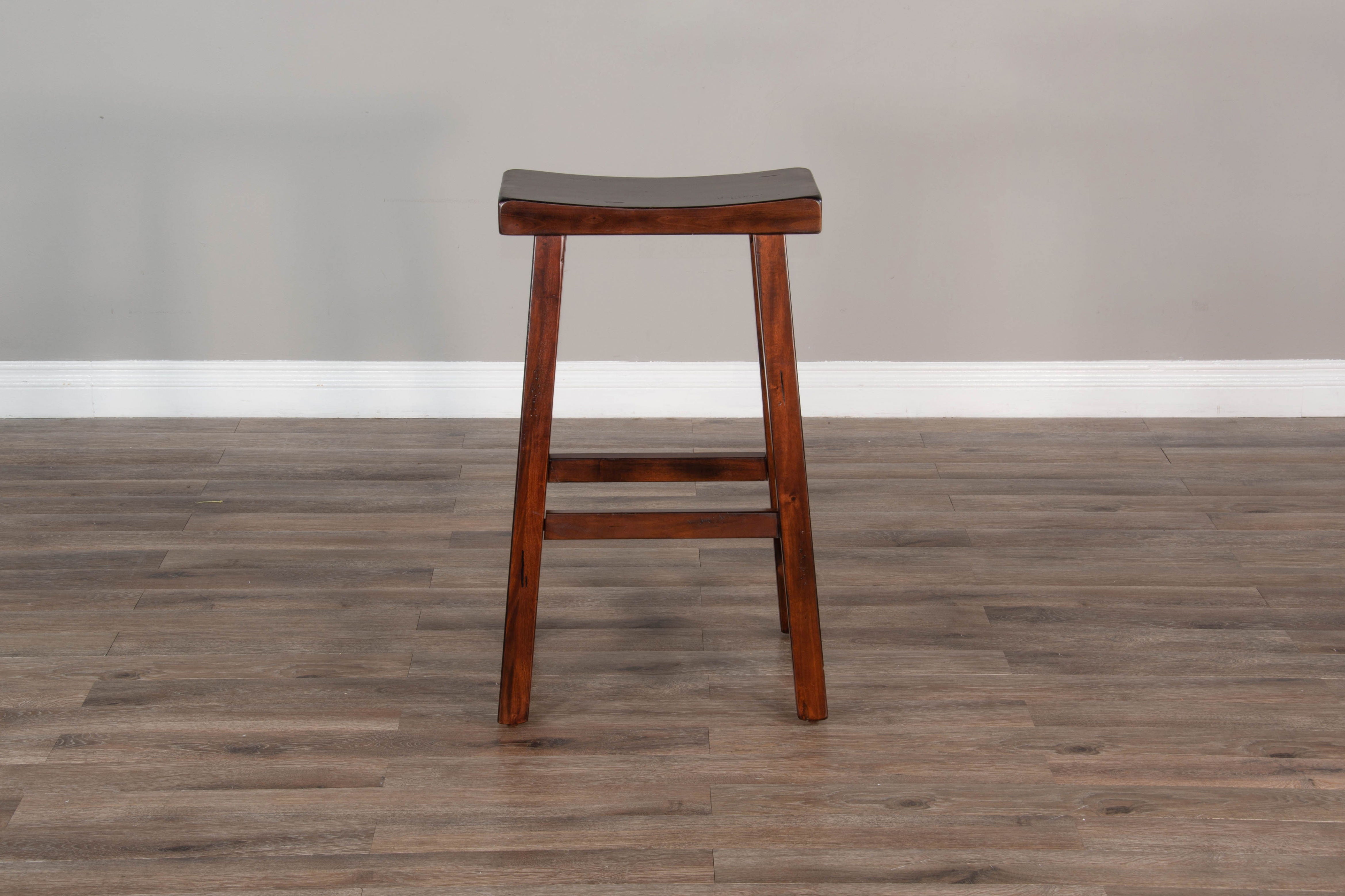 Santa Fe - Saddle Seat Stool With Wood Seat - Premium Counter Height (24"-27") from Sunny Designs - Just $112! Shop now at brett interiors