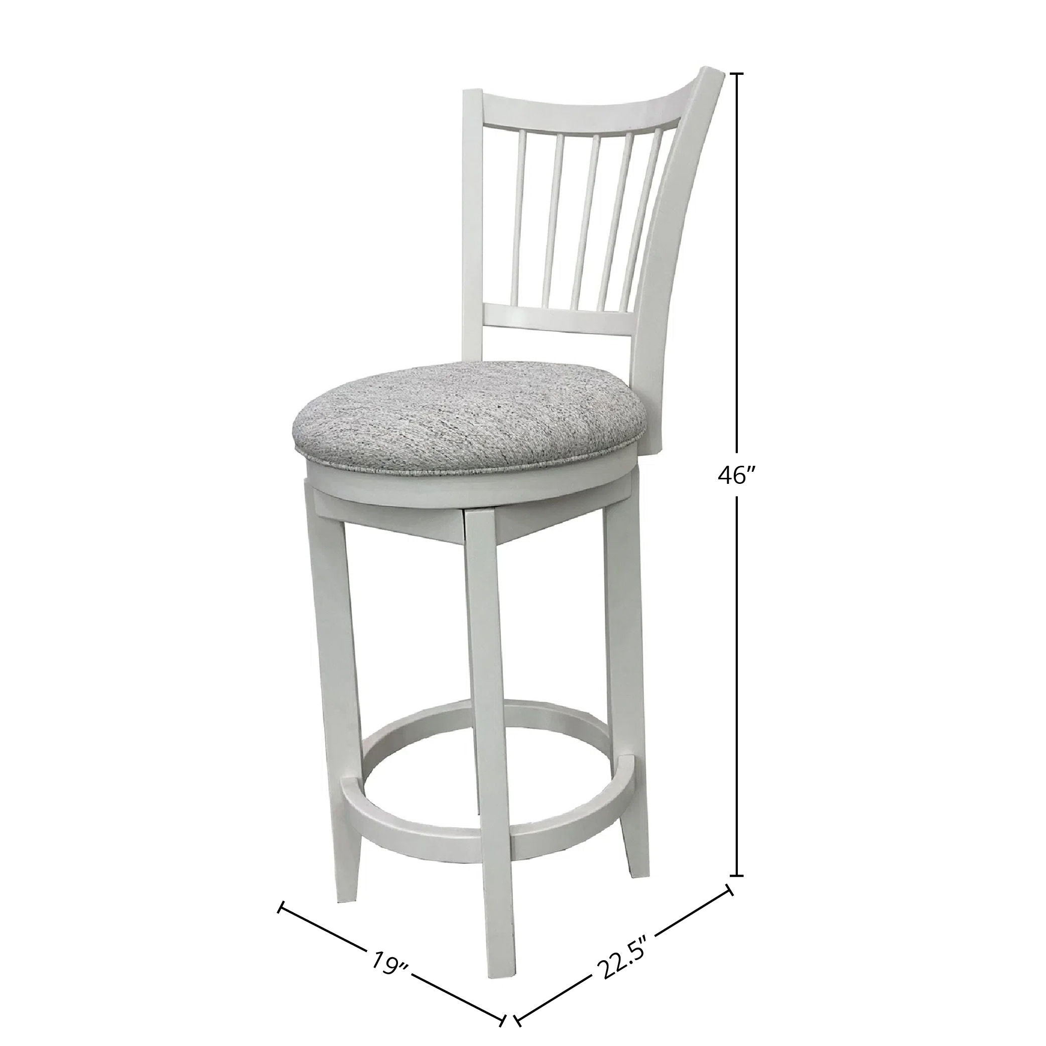 Americana Modern Dining - Spindle Back Swivel Barstool - Cotton - Premium Bar Height (28"-30") from Parker House - Just $275! Shop now at brett interiors