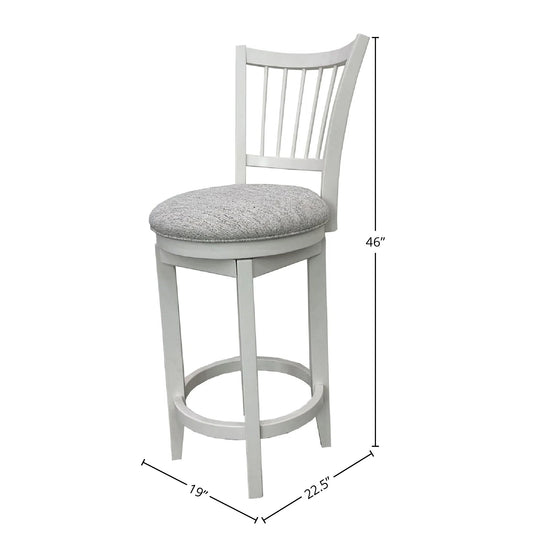 Americana Modern Dining - Spindle Back Swivel Barstool - Cotton - Premium Bar Height (28"-30") from Parker House - Just $275! Shop now at brett interiors