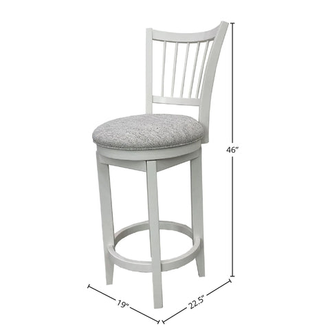 Americana Modern Dining - Spindle Back Swivel Barstool - Cotton - Premium Bar Height (28"-30") from Parker House - Just $275! Shop now at brett interiors