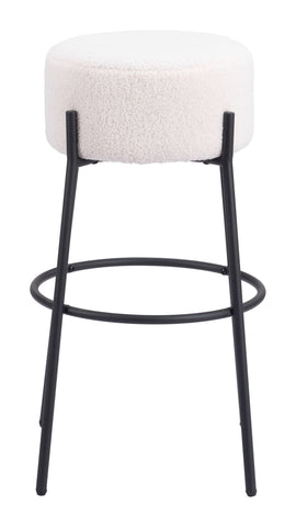 Blanche - Barstool (Set of 2) - Ivory - Premium Stool Sets from Zuo Modern - Just $650! Shop now at brett interiors