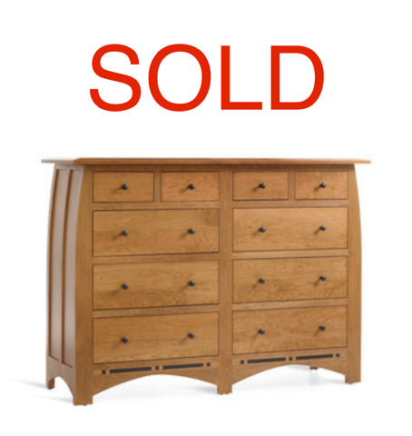 10 Drawer Dresser Hand Made Amish W/O Mirror - Premium  from Millcraft - Just $1499.75! Shop now at brett interiors