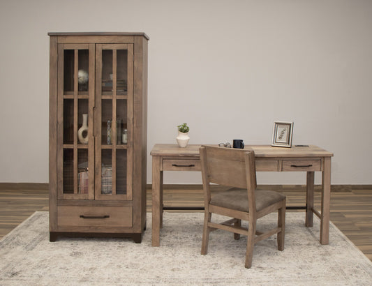 Natural Parota - Cabinet - Brown Cappuccino - Premium Display Cabinets from International Furniture Direct - Just $1100! Shop now at brett interiors