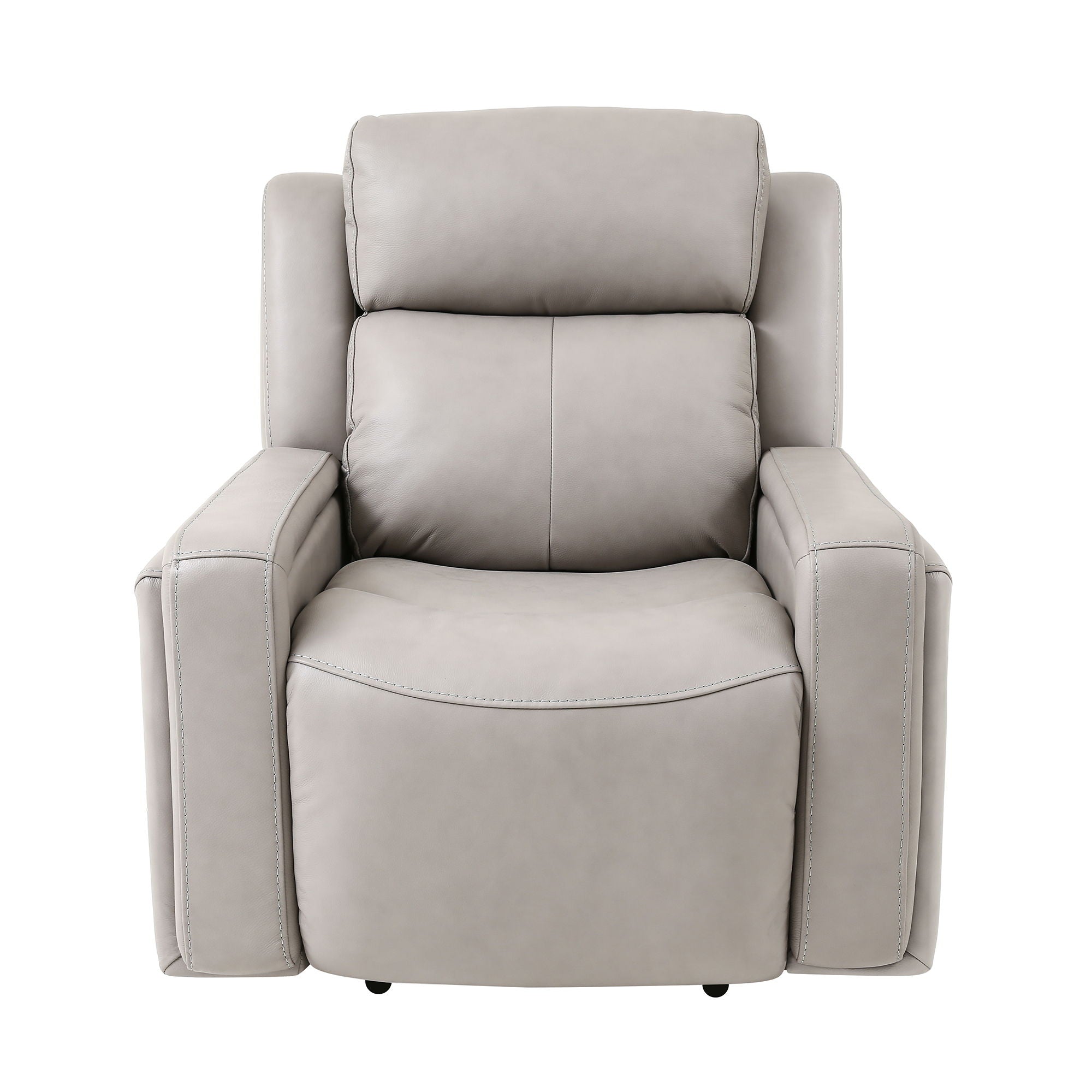 Claude - Dual Power Headrest And Lumbar Support Recliner Chair - Light Gray - Premium Reclining Chairs from Armen Living - Just $2030! Shop now at brett interiors