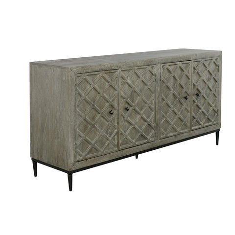 Hailey - Four Door Credenza - Crescent Gray - Premium Credenzas from Coast2Coast Home - Just $4950! Shop now at brett interiors