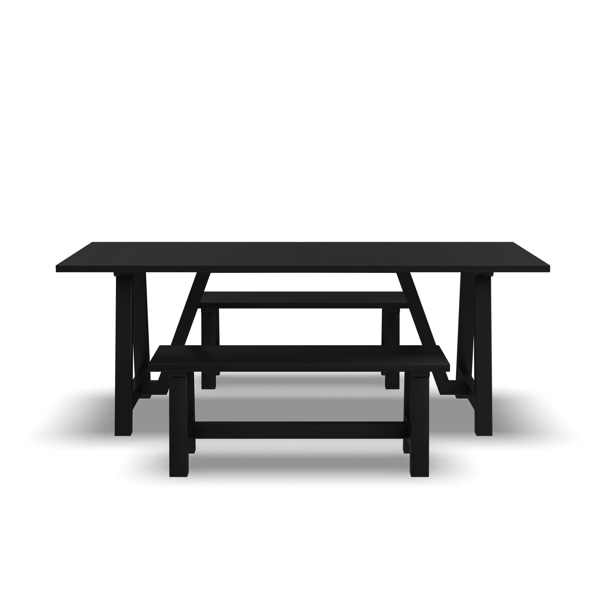 Trestle - Dining Table With 2 Benches - Premium 3 Piece Dining Room Sets from Homestyles - Just $2749.98! Shop now at brett interiors