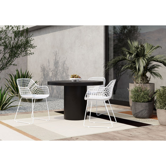 Cassius - Round Outdoor Dining Table - Black - Concrete - Premium Dining Tables from Moe's Home Collection - Just $3122.50! Shop now at brett interiors