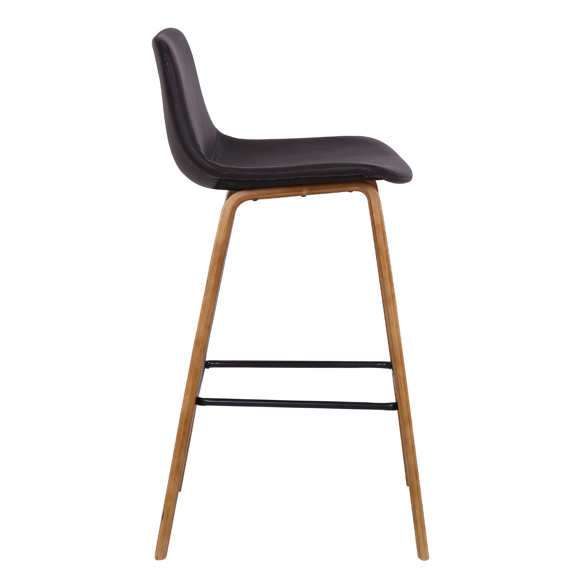 Maddie - 26" Contemporary Barstool - Walnut / Brown - Premium Bar Height (28"-30") from Armen Living - Just $182.50! Shop now at brett interiors