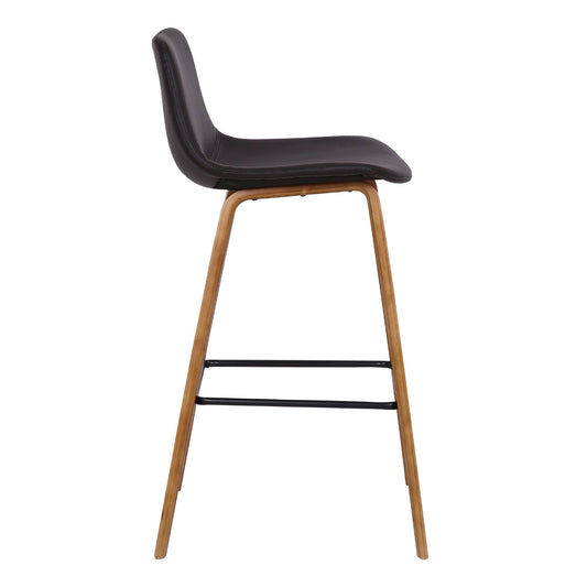 Maddie - 26" Contemporary Barstool - Walnut / Brown - Premium Bar Height (28"-30") from Armen Living - Just $182.50! Shop now at brett interiors