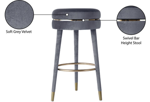 Coral - Bar Stool - Premium Bar Height (28"-30") from Meridian Furniture - Just $362.50! Shop now at brett interiors