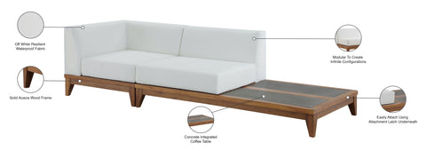 Rio - Modular Sofa - Off White - Concrete - Premium Sofas from Meridian Furniture - Just $3687.50! Shop now at brett interiors