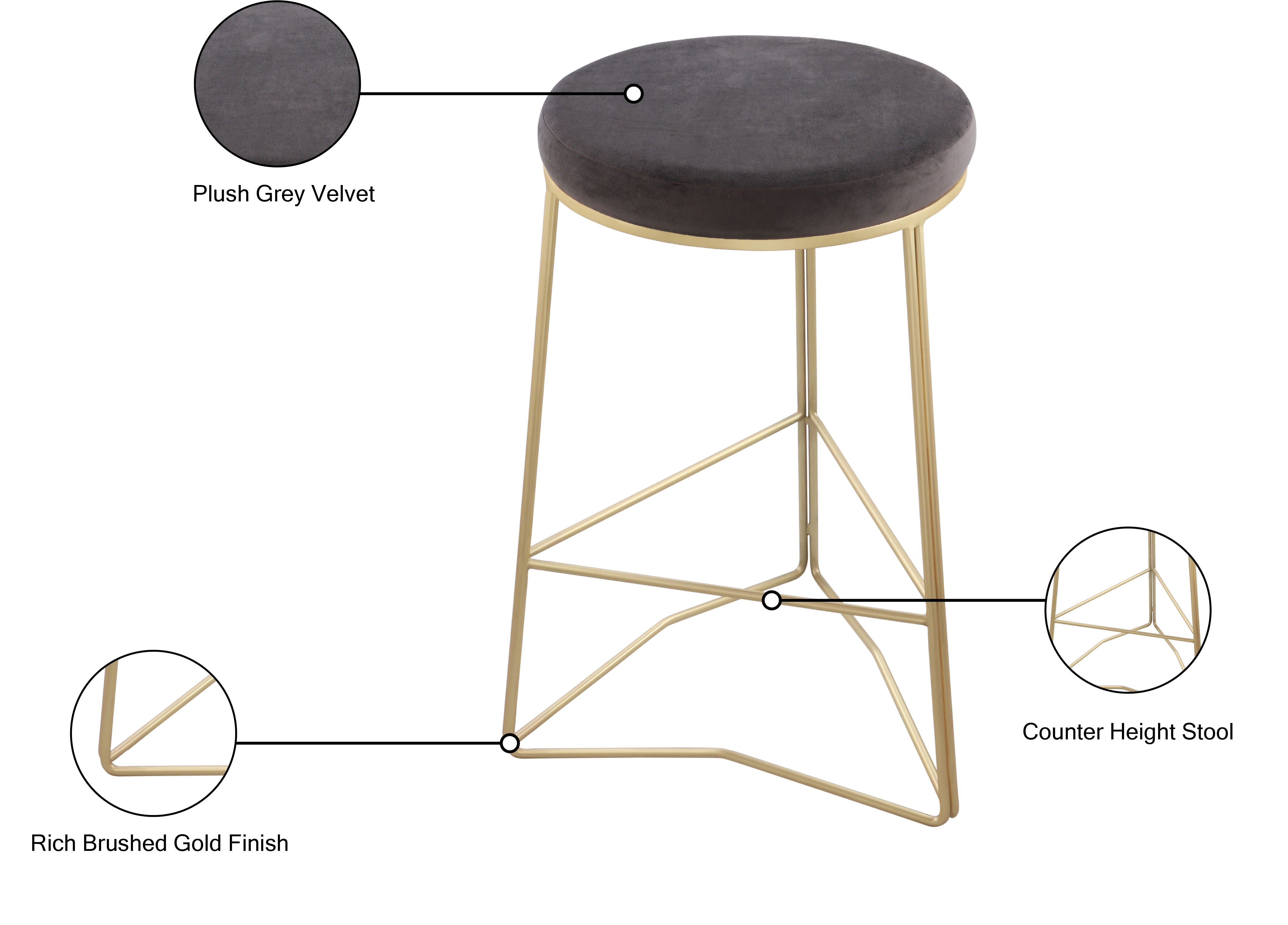 Tres - Counter Stool - Premium Counter Height (24"-27") from Meridian Furniture - Just $300! Shop now at brett interiors