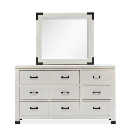 Harper Springs - Landscape Mirror - Silo White - Premium Landscape Mirrors from Magnussen Furniture - Just $339! Shop now at brett interiors