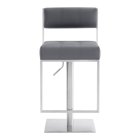 Michele - Swivel Adjustable Height Bar Stool - Premium Adjustable Height from Armen Living - Just $365! Shop now at brett interiors