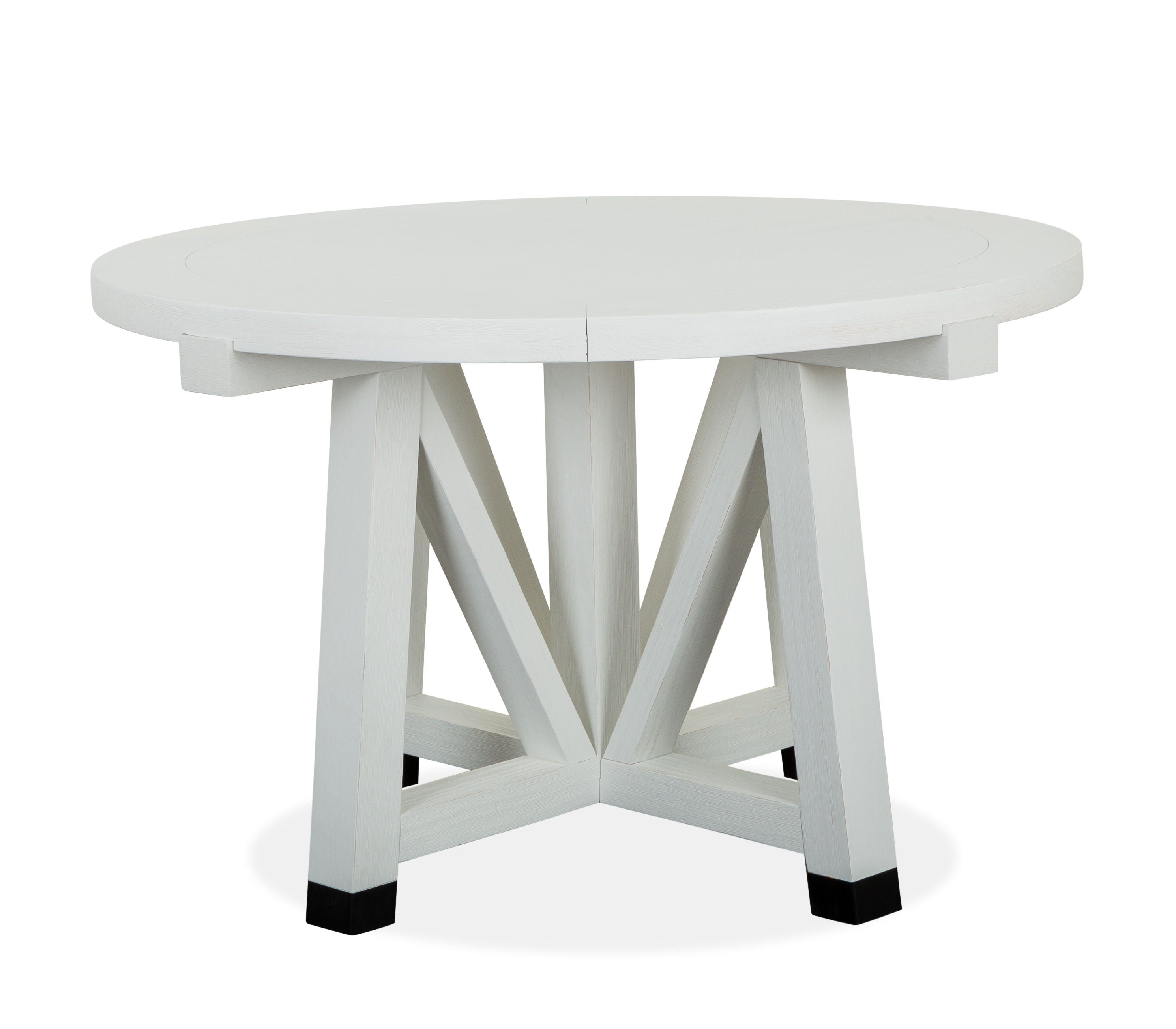 Harper Springs - Round Dining Table - Silo White - Premium Dining Tables from Magnussen Furniture - Just $929! Shop now at brett interiors