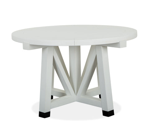 Harper Springs - Round Dining Table - Silo White - Premium Dining Tables from Magnussen Furniture - Just $929! Shop now at brett interiors