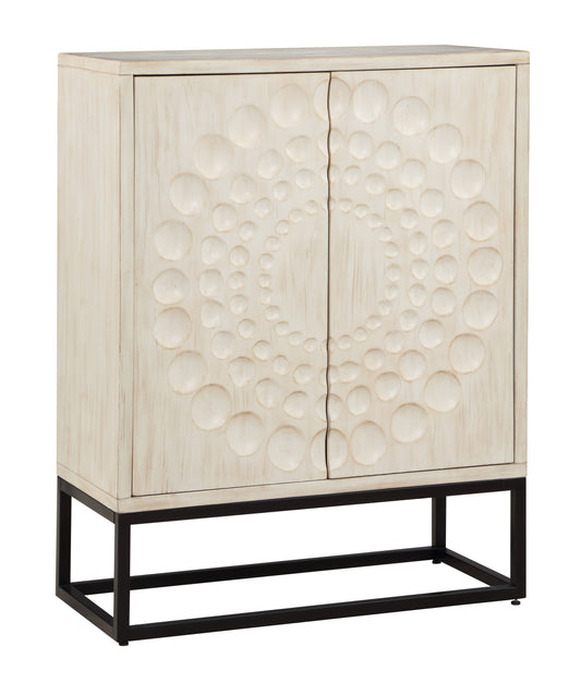 Hotchkiss - Two Door Bar Cabinet - Cream - Premium Wine Cabinets from Coast2Coast Home - Just $2887.50! Shop now at brett interiors