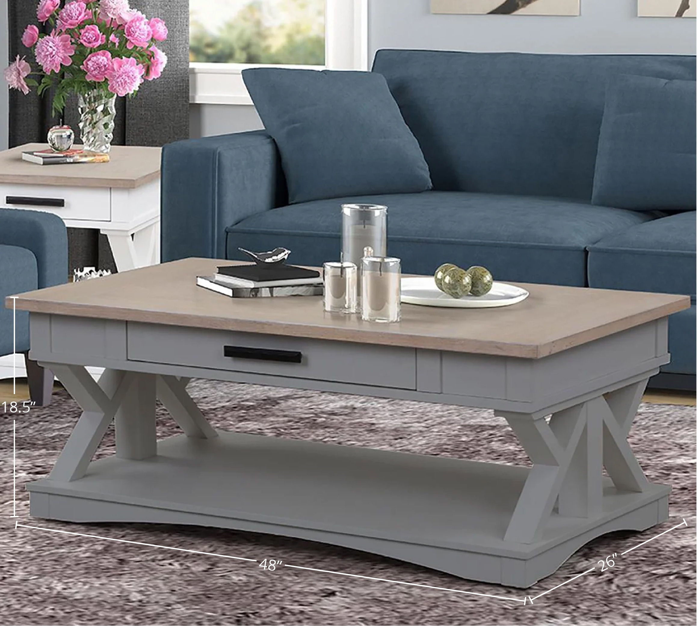 Americana Modern - Cocktail Table - Premium Cocktail Tables from Parker House - Just $447.50! Shop now at brett interiors