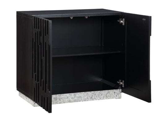 Andorra - Two Door Cabinet - Black - Premium Accent Cabinets from Coast2Coast Home - Just $2475! Shop now at brett interiors