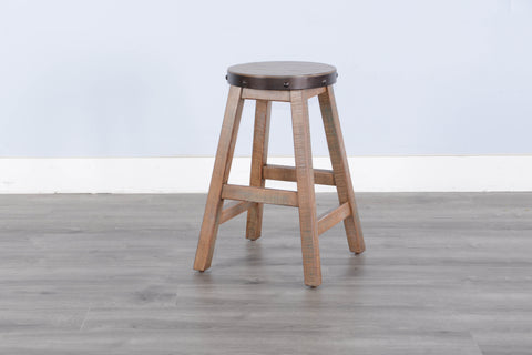 San Diego - 24"H Stool, Wood Seat - Dark Brown - Premium Chair Sets from Sunny Designs - Just $133! Shop now at brett interiors