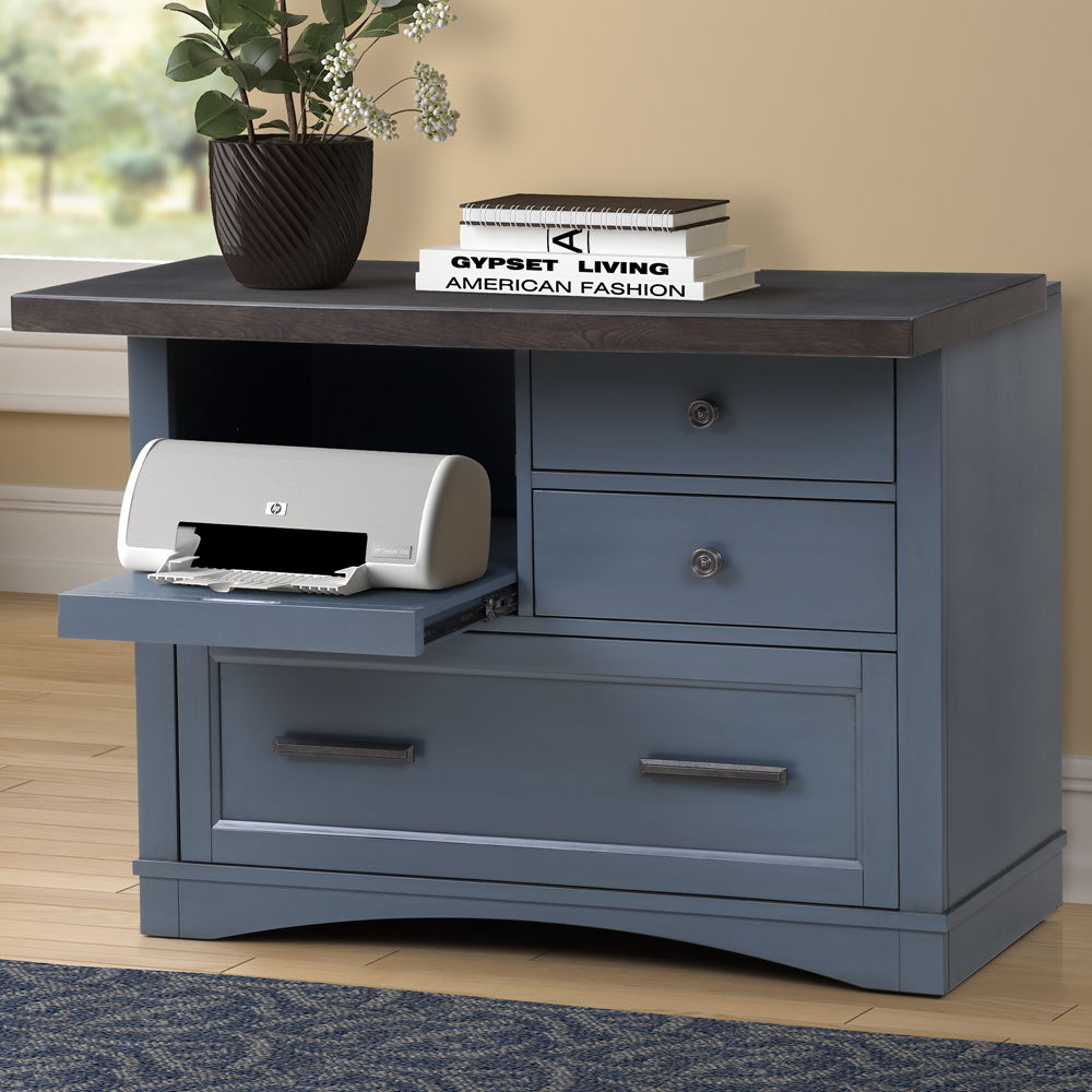 Americana Modern - Functional File with Power Center - Premium Filing Cabinets from Parker House - Just $822.50! Shop now at brett interiors