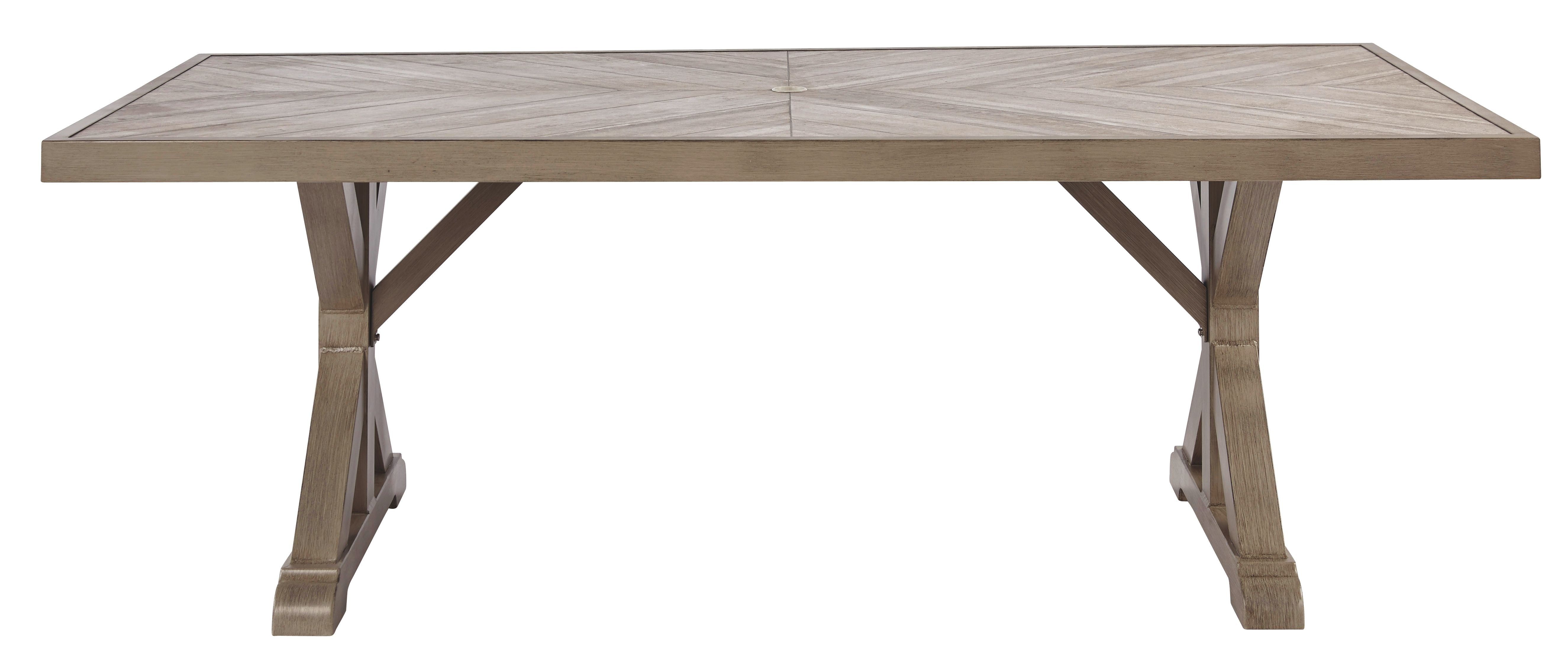 Beachcroft - Rect Dining Table W/Umb Opt - Premium Dining Tables from Ashley Furniture - Just $1949.08! Shop now at brett interiors