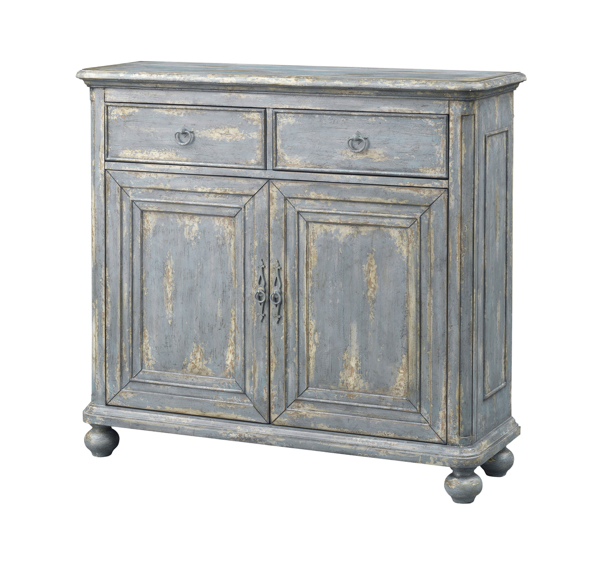 Azora - Two Drawer Two Door Cabinet - Joline Aged Blue - Premium Credenzas from Coast2Coast Home - Just $3300! Shop now at brett interiors