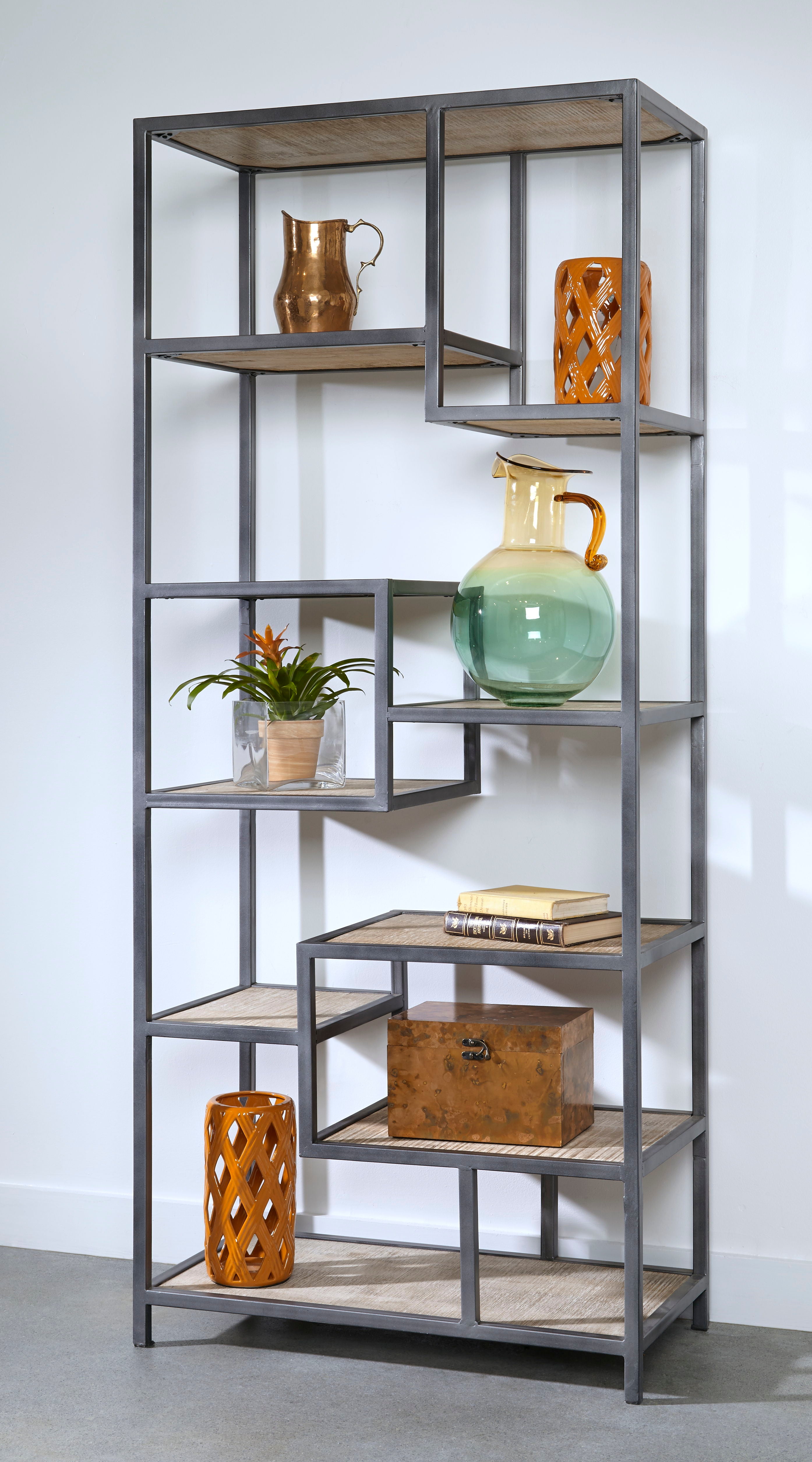 Copeland - Tall Bookcase - Bodhan Whitewash Mango - Premium Etageres from Coast2Coast Home - Just $3960! Shop now at brett interiors