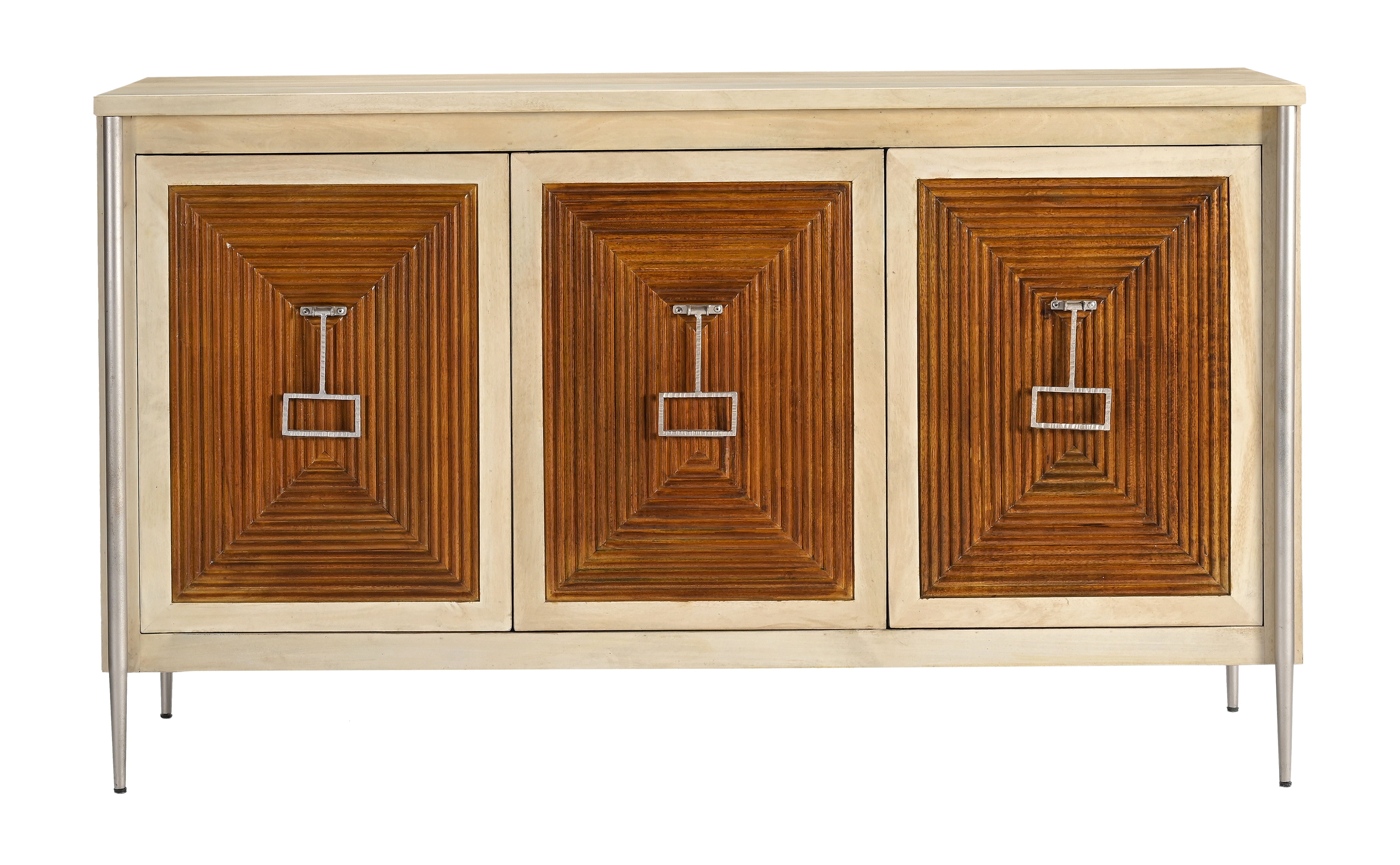 Abita - Three Door Credenza - Cream / Honey - Premium Credenzas from Coast2Coast Home - Just $4950! Shop now at brett interiors