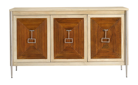 Abita - Three Door Credenza - Cream / Honey - Premium Credenzas from Coast2Coast Home - Just $4950! Shop now at brett interiors