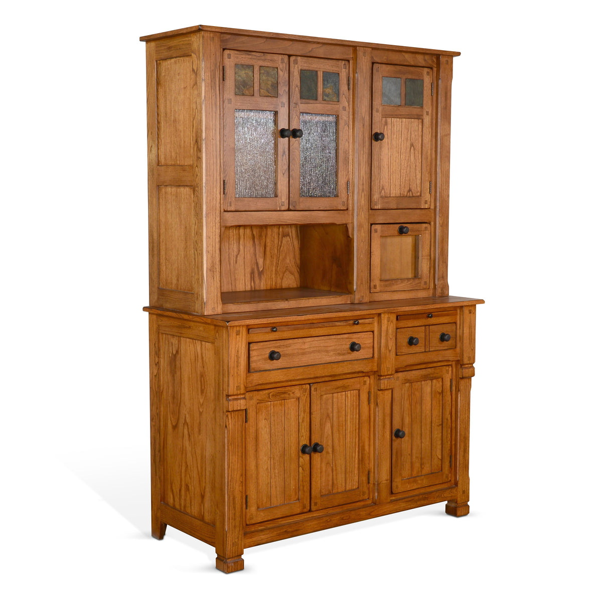 Sedona - Buffet And Hutch - Rustic Oak - Premium Hutches from Sunny Designs - Just $2024! Shop now at brett interiors