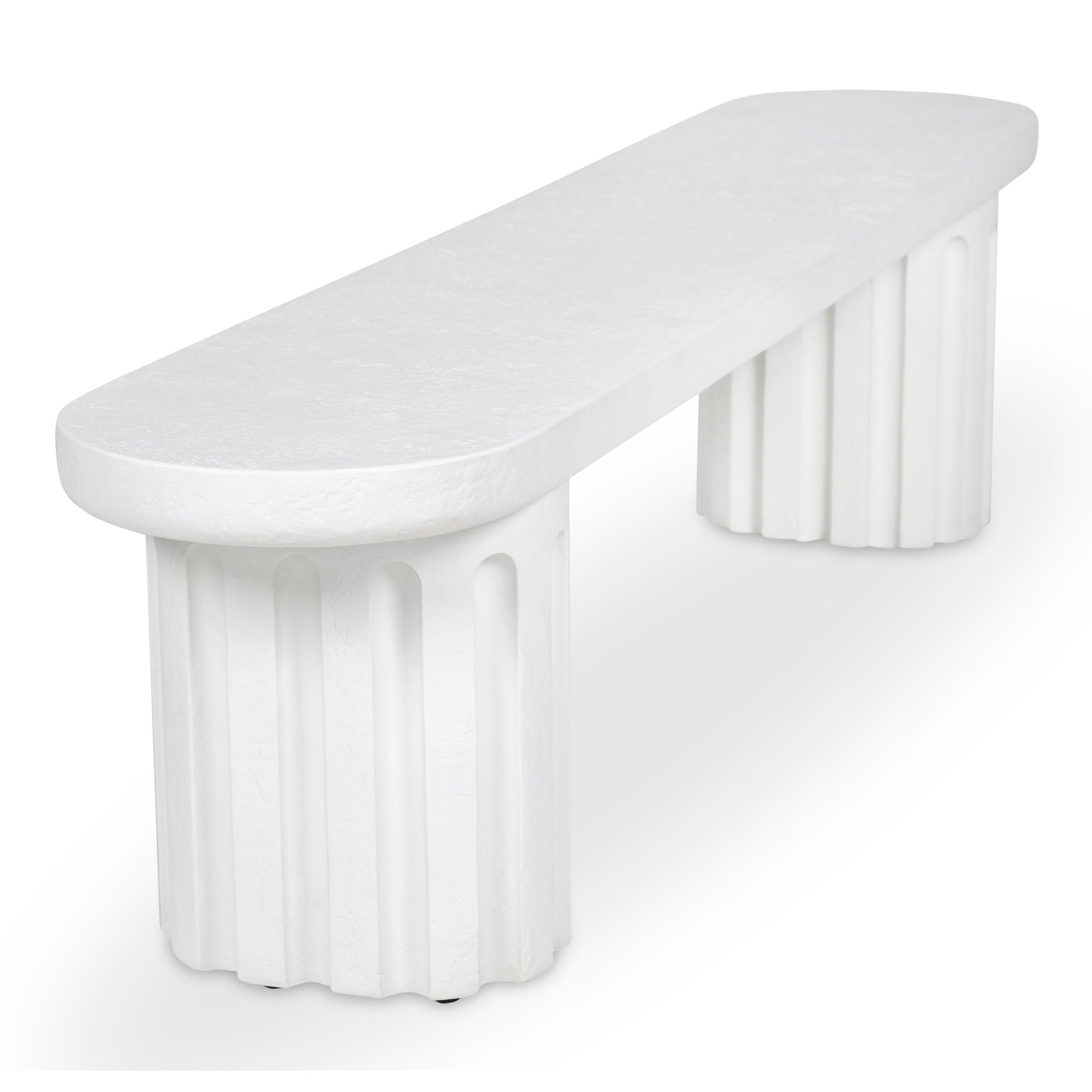 Eris - Outdoor Dining Bench - White - Premium Benches from Moe's Home Collection - Just $2747.50! Shop now at brett interiors