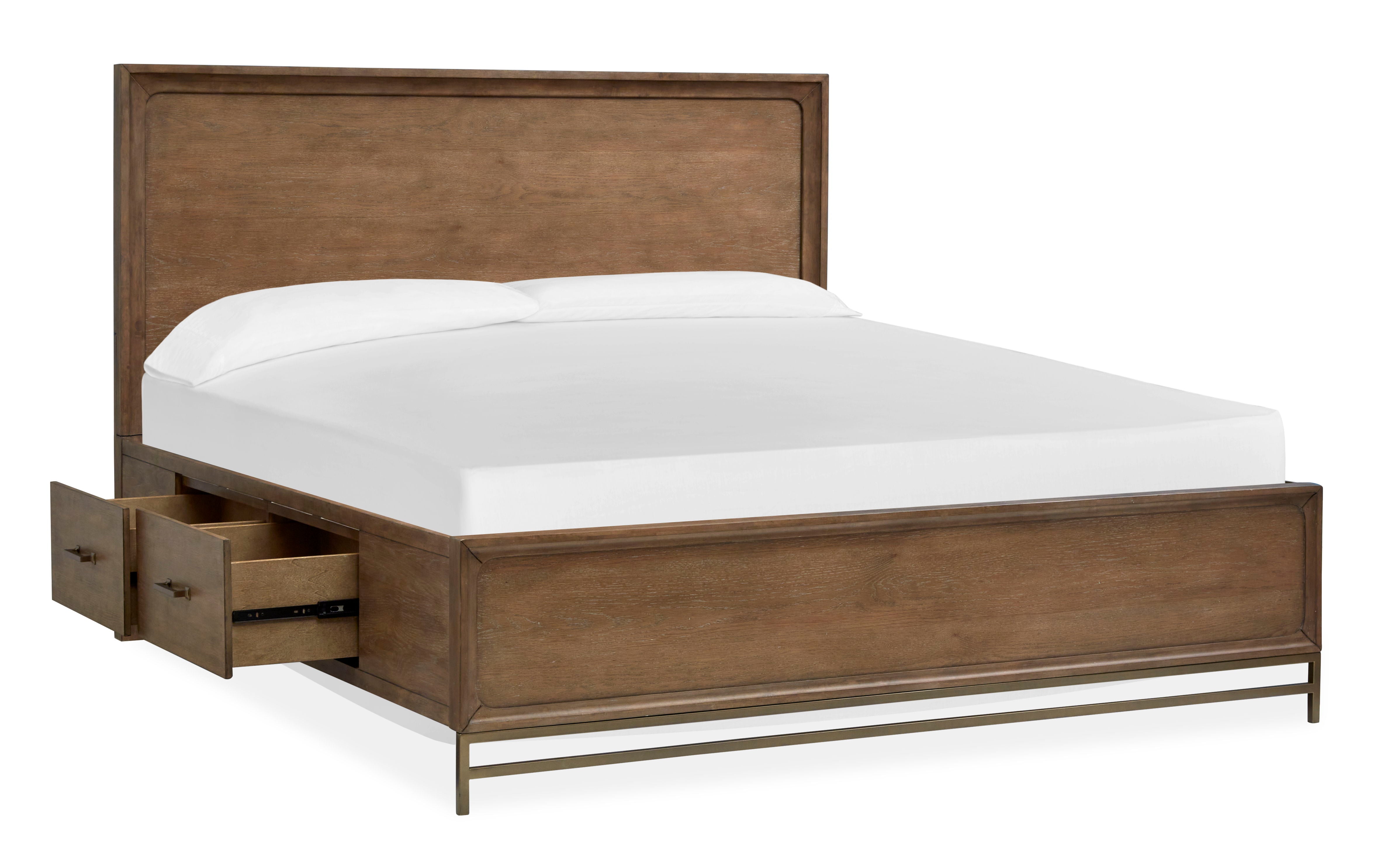 Lindon - Complete Panel Bed With Storage Rails - Belgian Wheat - Premium Panel Beds from Magnussen Furniture - Just $2496! Shop now at brett interiors