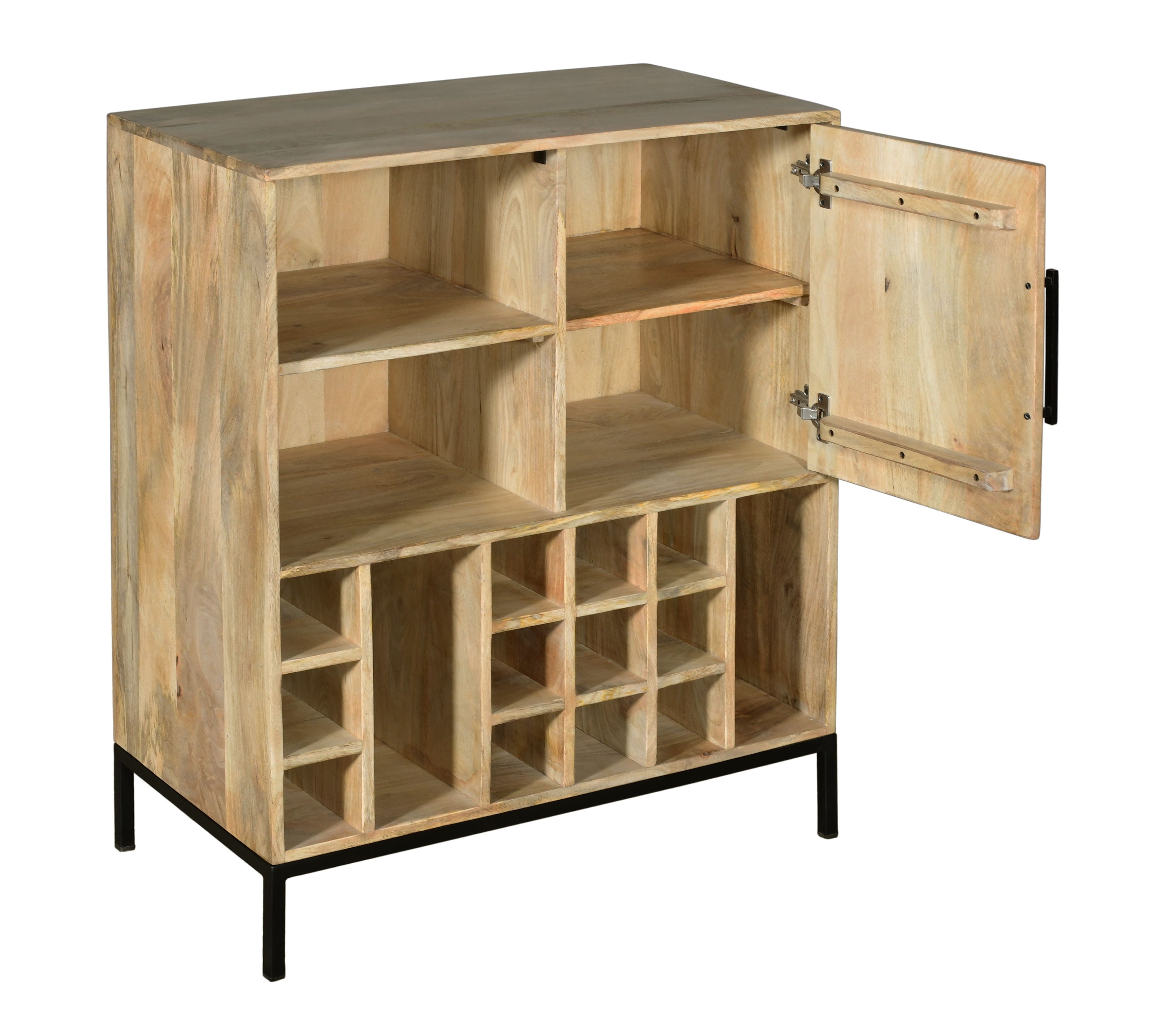 Terrance - One Door Wine Cabinet - Winston Natural - Premium Wine Cabinets from Coast2Coast Home - Just $2475! Shop now at brett interiors