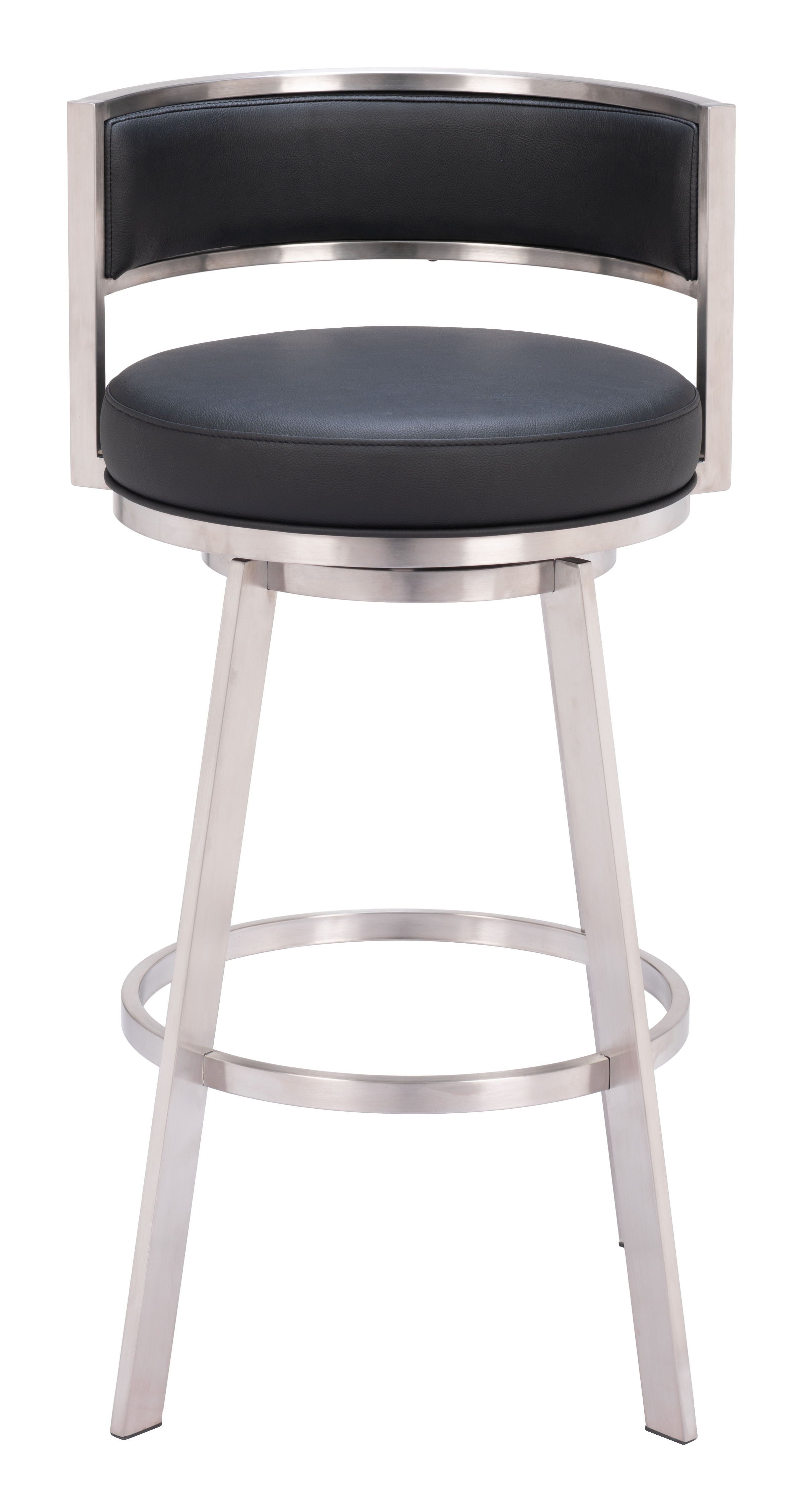 Gimsby - Swivel Barstool - Black - Premium Bar Height (28"-30") from Zuo Modern - Just $900! Shop now at brett interiors