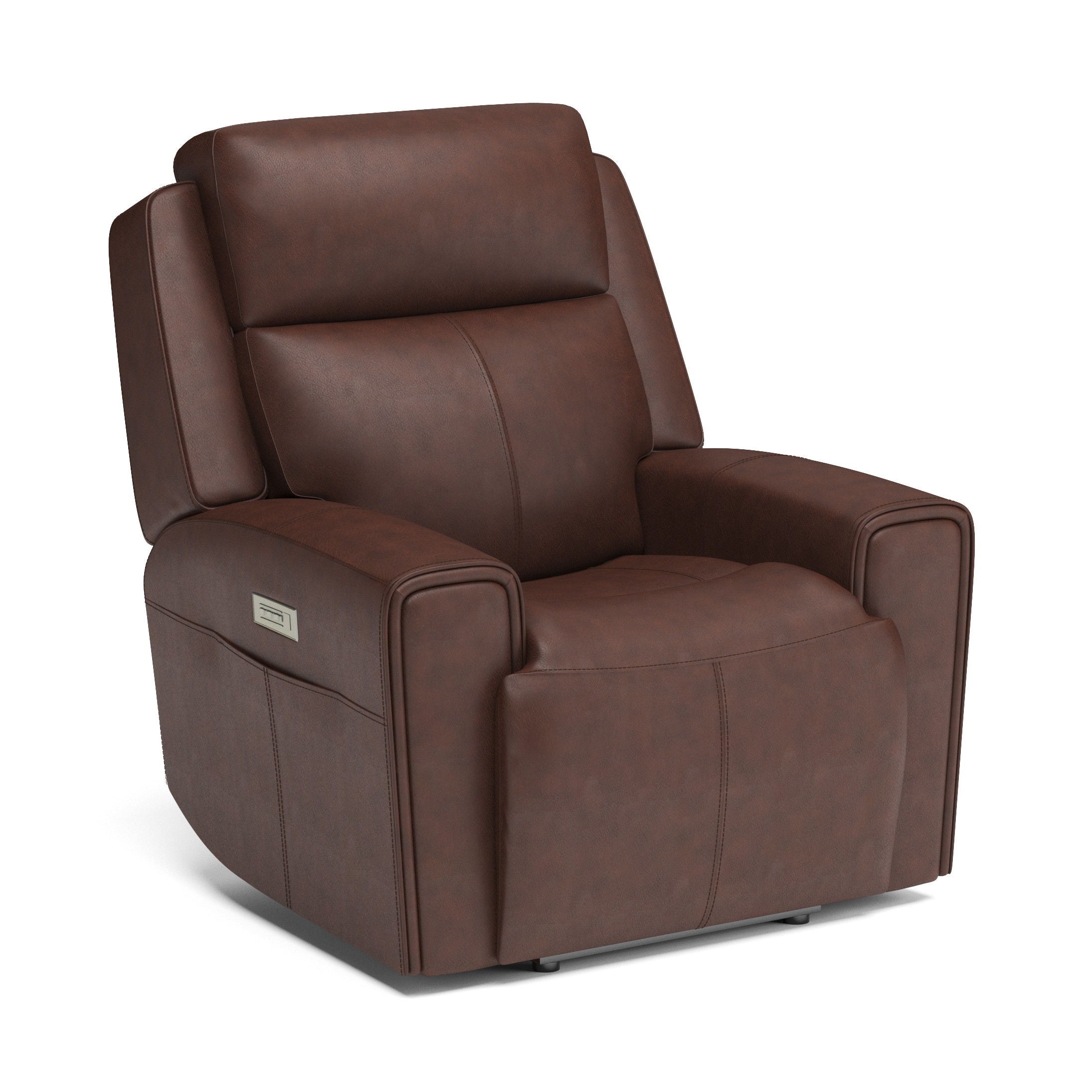 Barnett - Power Recliner with Power Headrest & Lumbar - Premium Reclining Chairs from Flexsteel - Just $2500! Shop now at brett interiors