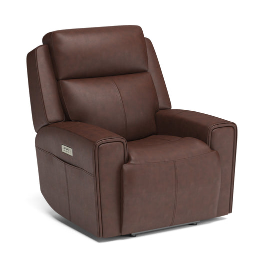 Barnett - Power Recliner with Power Headrest & Lumbar - Premium Reclining Chairs from Flexsteel - Just $2500! Shop now at brett interiors