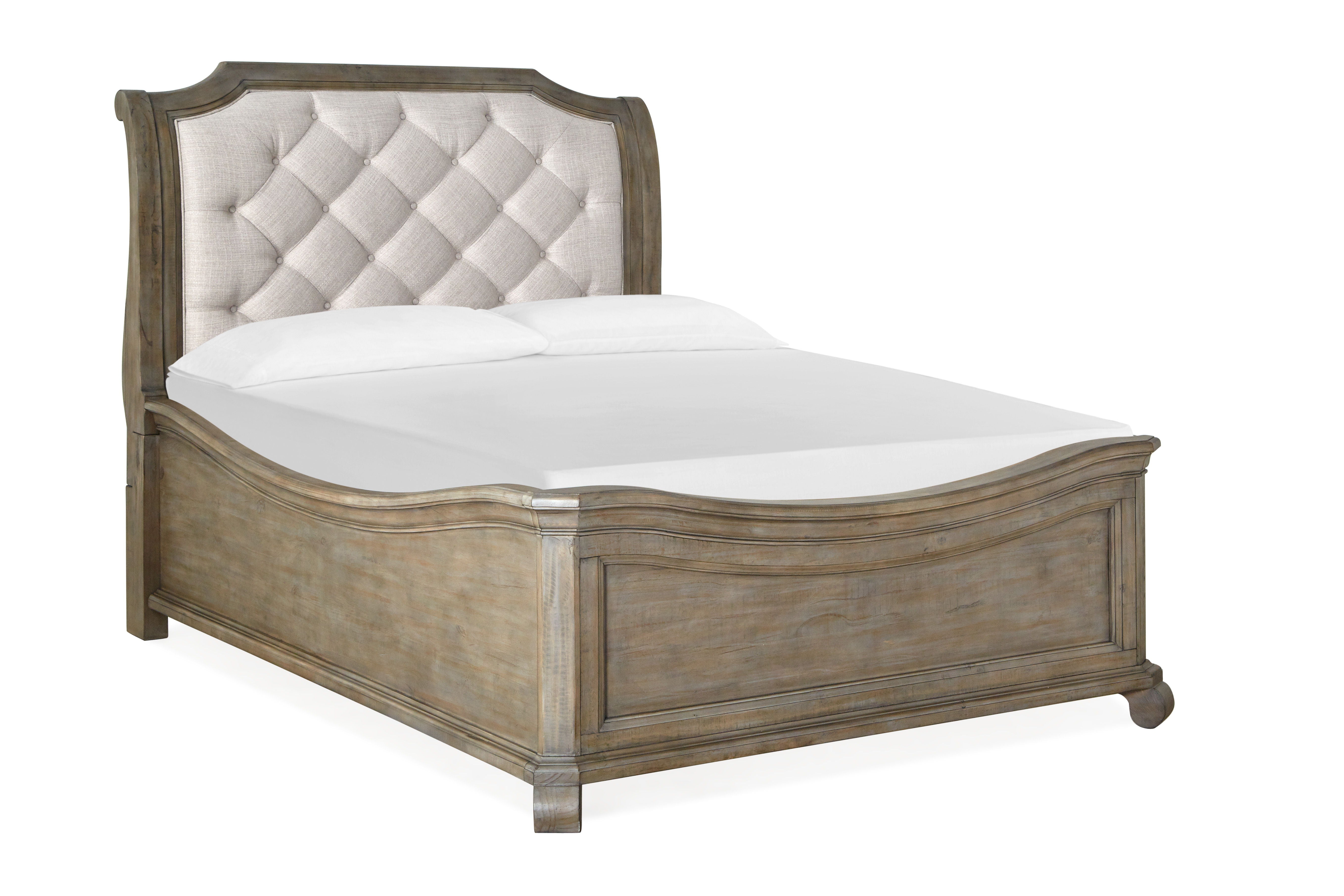 Tinley Park - Complete Sleigh Bed With Shaped Footboard - Premium Panel Beds from Magnussen Furniture - Just $2507! Shop now at brett interiors