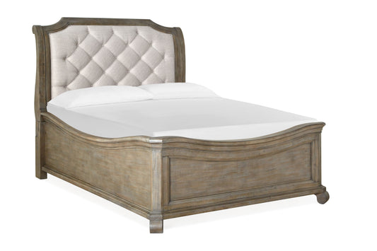 Tinley Park - Complete Sleigh Bed With Shaped Footboard - Premium Panel Beds from Magnussen Furniture - Just $2507! Shop now at brett interiors