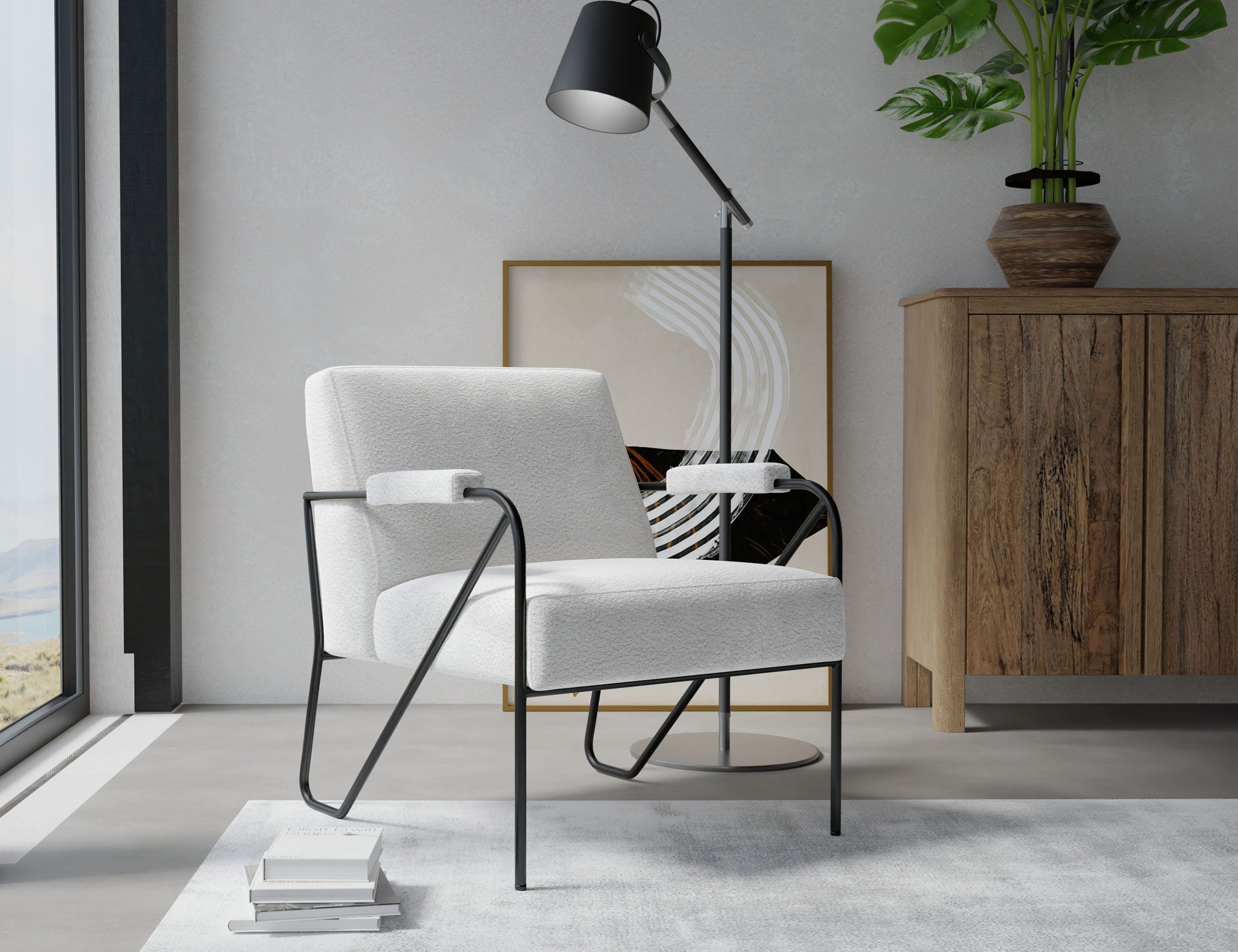 Lotus - Arm Chair - Light Cream - Premium Arm Chairs from International Furniture Direct - Just $742.50! Shop now at brett interiors