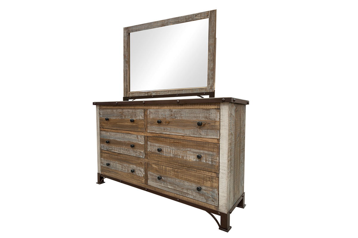 Antique - Dresser With 6 Drawers - Multicolor - Premium Dressers from International Furniture Direct - Just $1122.50! Shop now at brett interiors