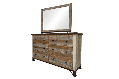 Antique - Dresser With 6 Drawers - Multicolor - Premium Dressers from International Furniture Direct - Just $1122.50! Shop now at brett interiors